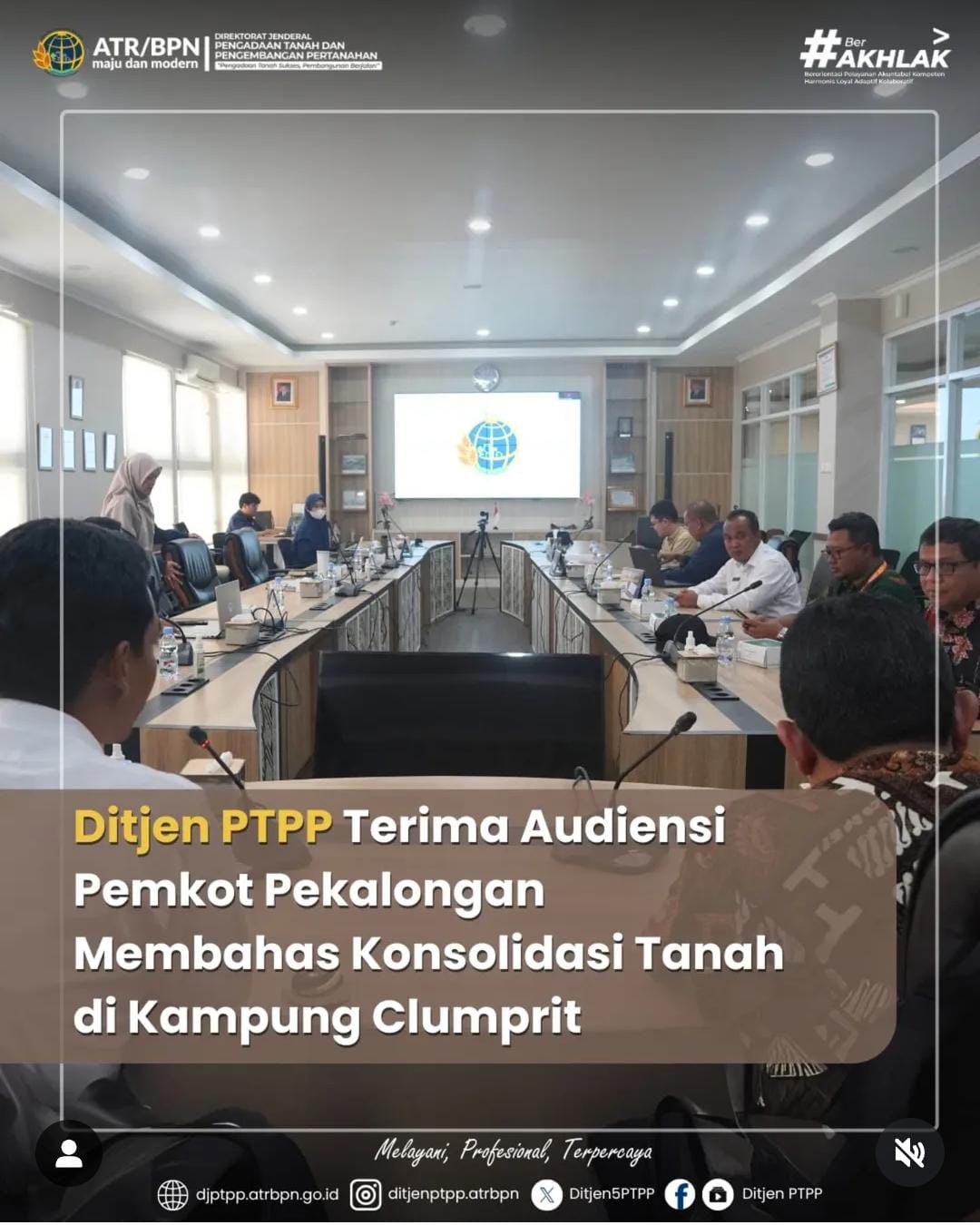 Ditjen PTPP Terima Audiensi Pemkot Pekalongan Membahas Konsolidasi Tanah di Kampung Clumprit