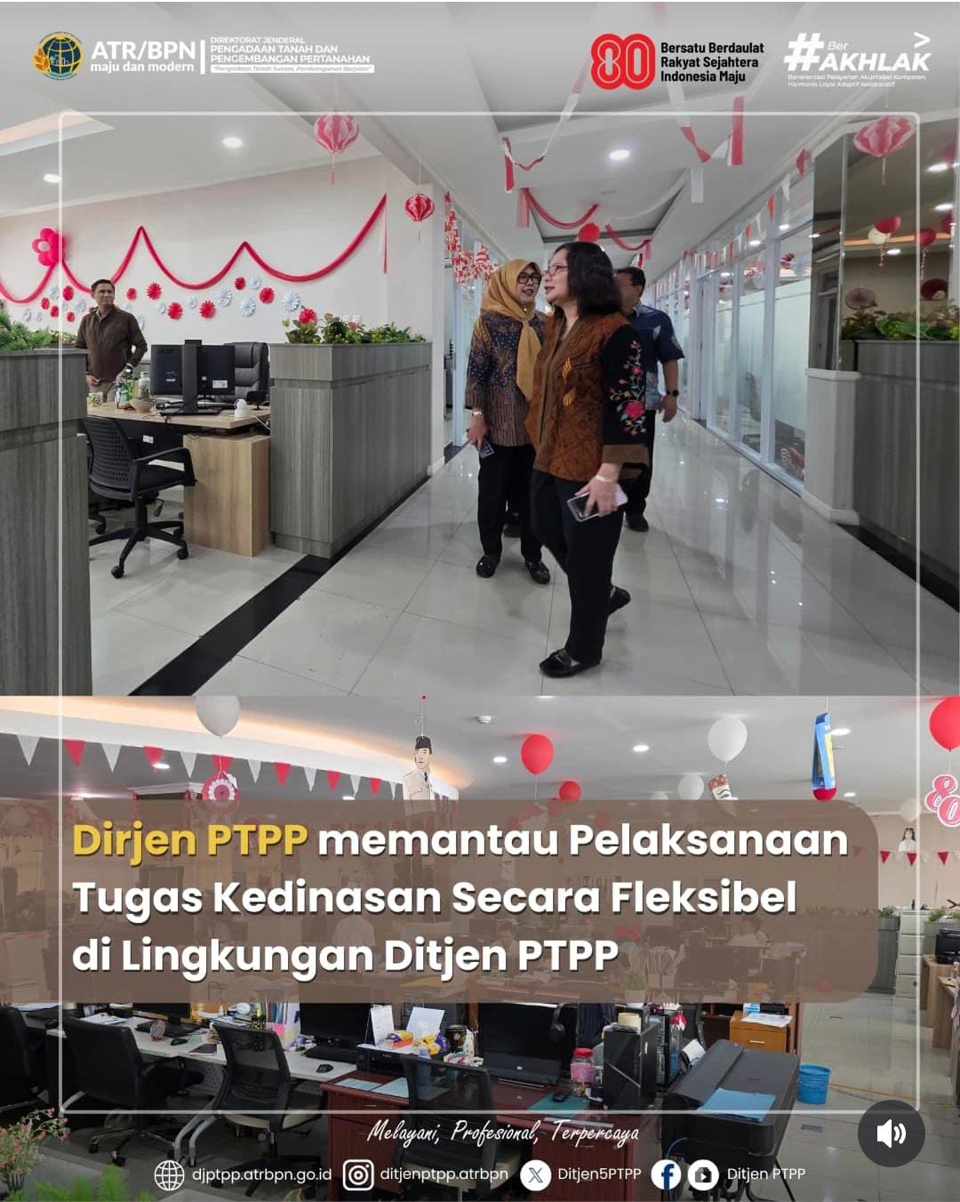 Ditjen PTPP memantau Pelaksanaan Tugas Kedinasan Secara Fleksibel di Lingkungan Ditjen PTPP