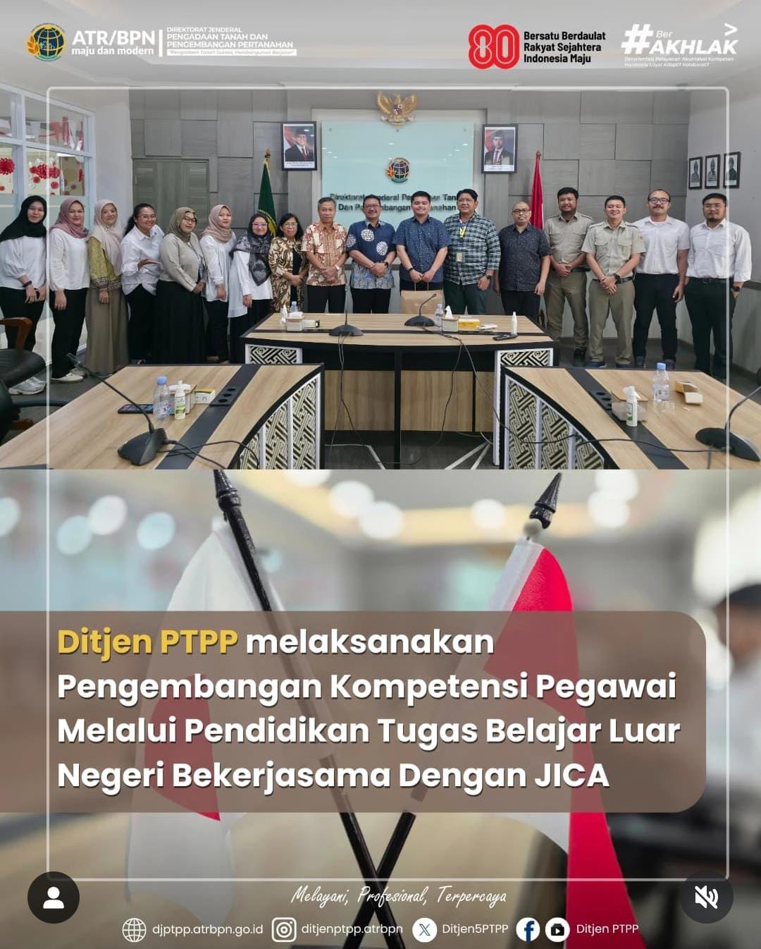 Ditjen PTPP melaksanakan Pengembangan Kompetensi Pegawai Melalui Pendidikan Tugas Belajar Luar Negeri Bekerjasama Dengan JICA