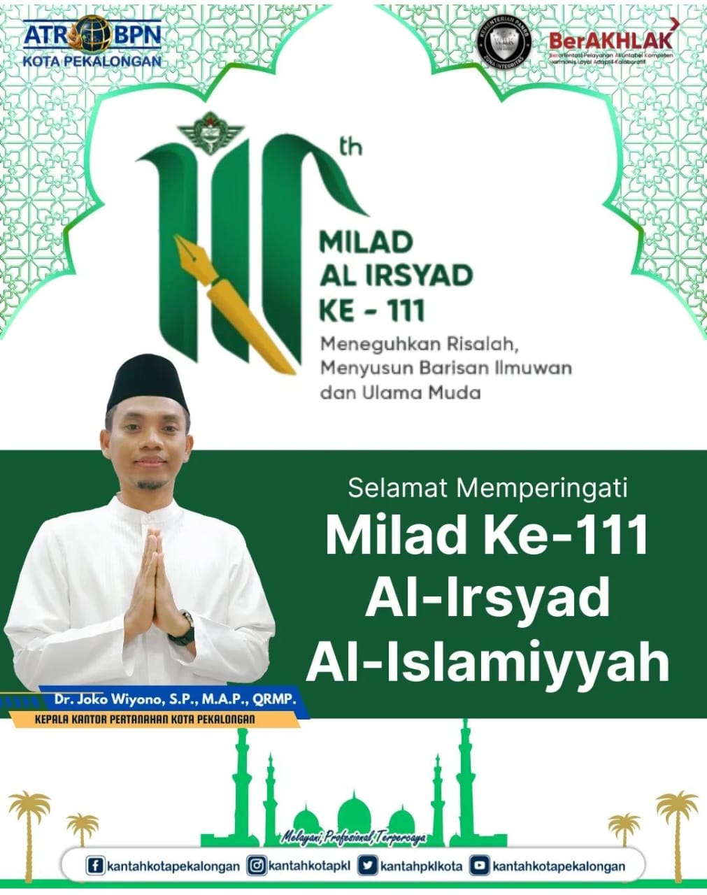 Selamat Memperingati Milad Ke-111 Al-Irsyad Al-Islamiyyah