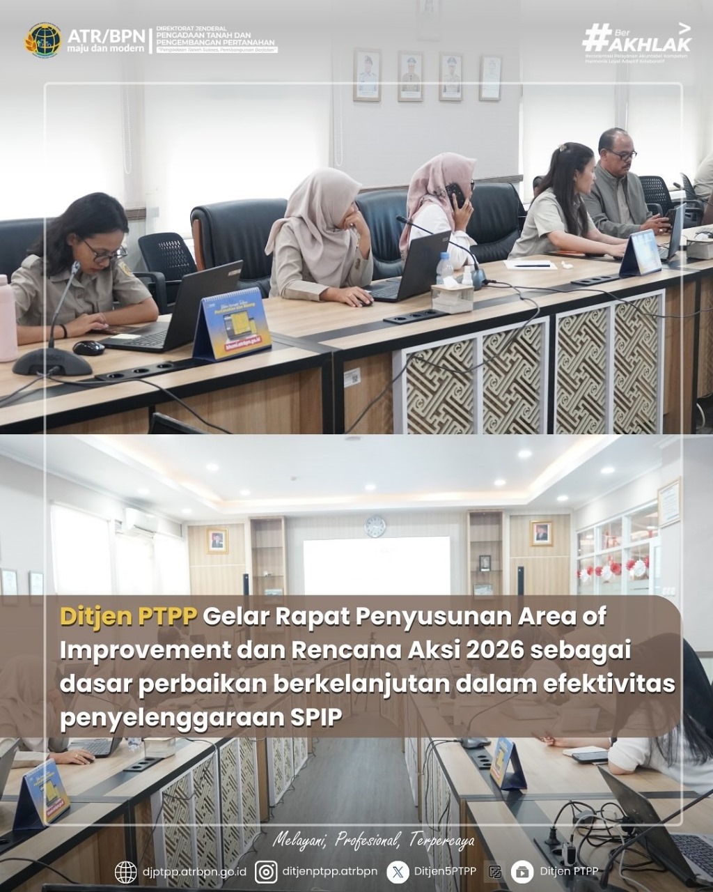 Ditjen PTPP Gelar Rapat Penyusunan Area of Improvement dan Rencana Aksi 2026 sebagai dasar perbaikan berkelanjutan dalam efektivitas penyelenggaraan SPIP