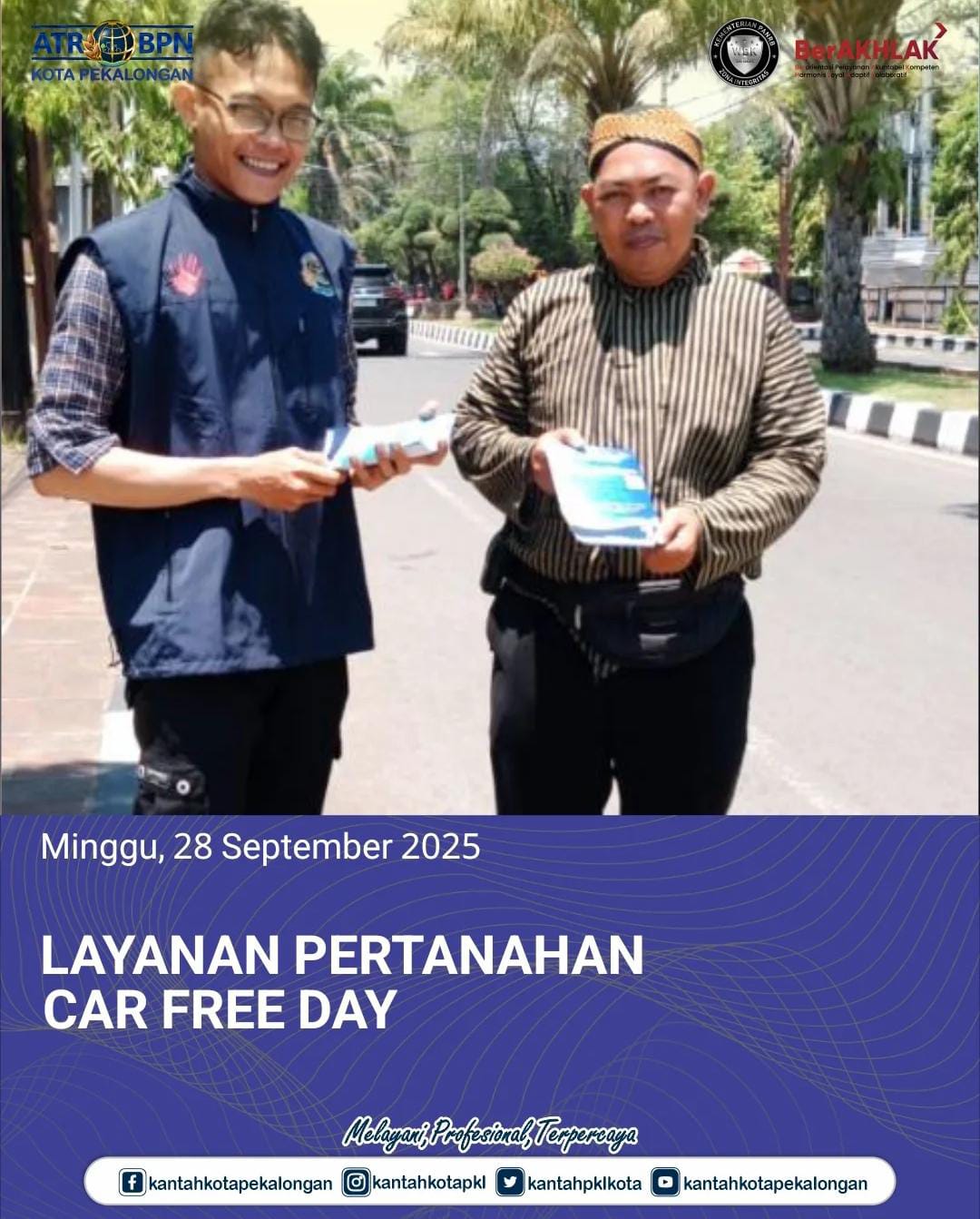 Layanan Pertanahan Car Free Day