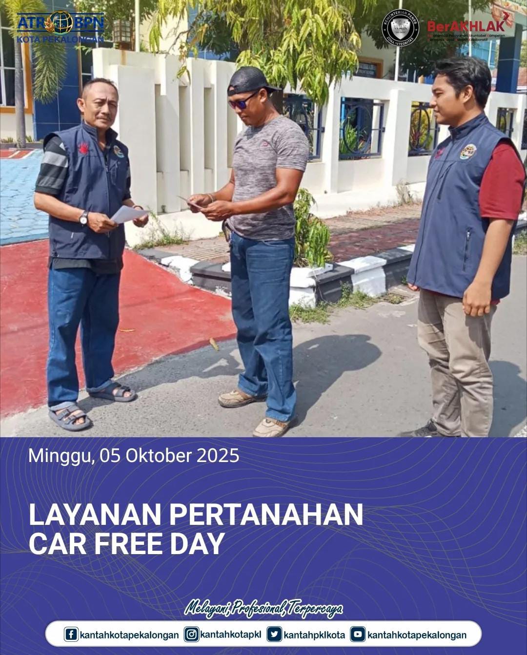 Layanan Pertanahan Car Free Day