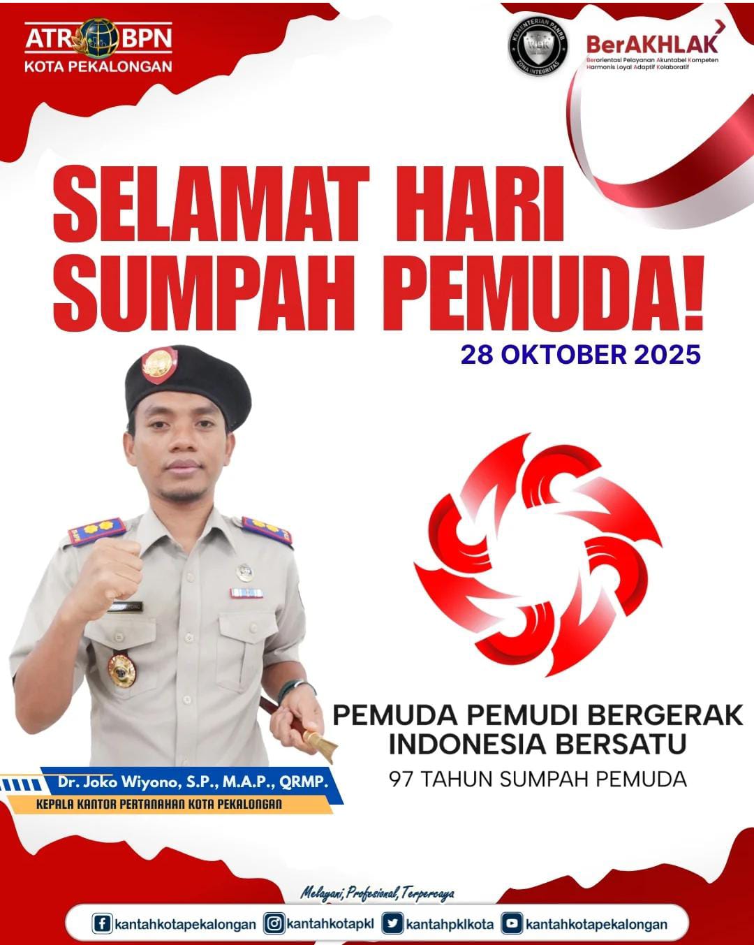 Selamat Hari Sumpah Pemuda ke-97 28 Oktober 2025