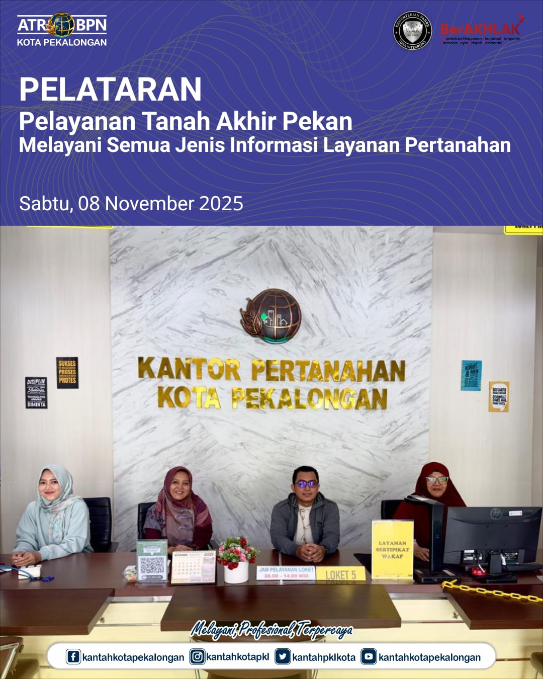 Pelayanan Pertanahan Akhir Pekan Melayani Semua Jenis Informasi Layanan Pertanahan