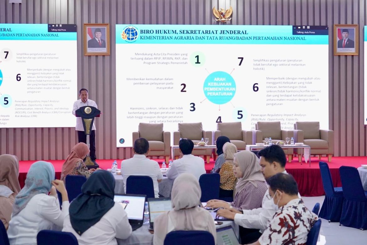 Rancang Regulasi yang Berpihak pada Rakyat Kecil, Kementerian ATR/BPN Tingkatkan Kompetensi SDM dalam Penyusunan Peraturan