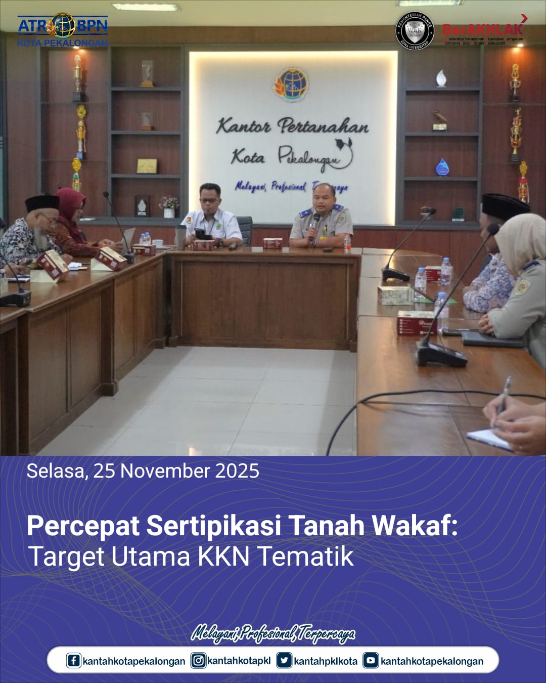 Percepat Sertipikasi Tanah Wakaf : Target Utama KKN Tematik