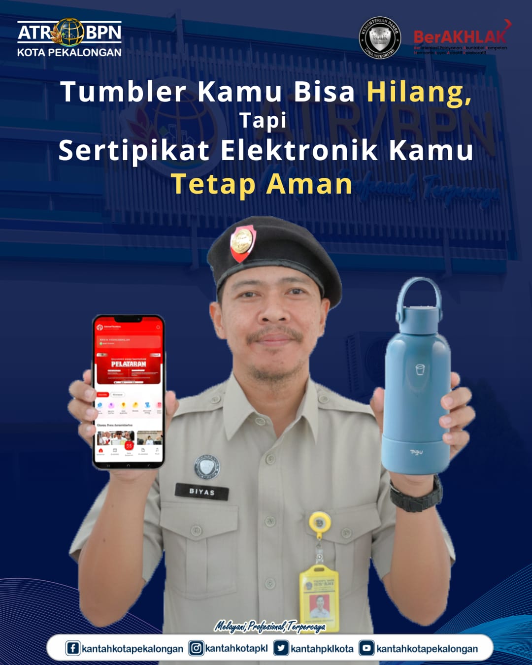Tumbler Kamu Bisa Hilang, tapi Sertipikat Elektronik Kamu Tetap Aman