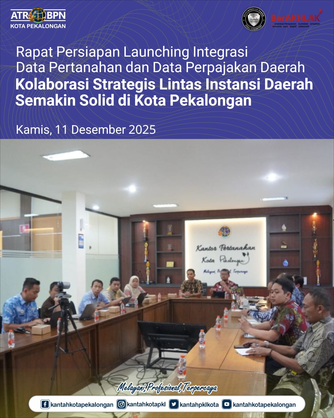 Kolaborasi Strategis Lintas Instansi Daerah Semakin Solid di Kota Pekalongan.