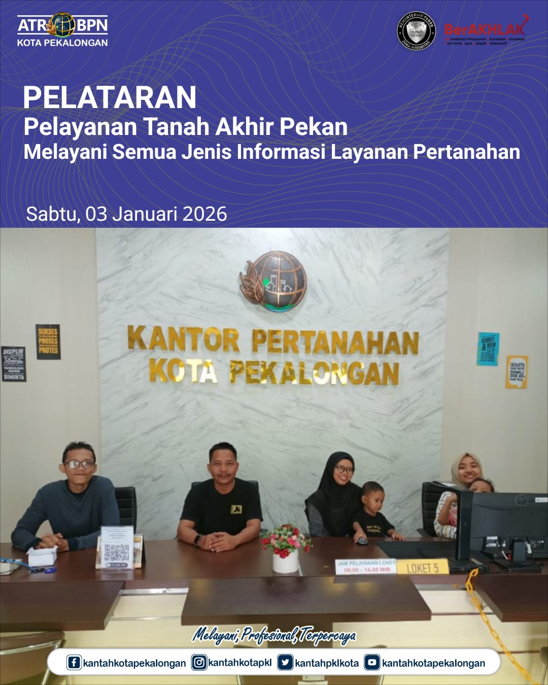 Pelataran Pelayanan Pertanahan Akhir Pekan