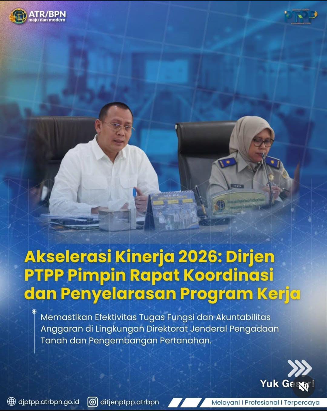 Akselerasi Kinerja 2026: Dirjen PTPP Pimpin Rapat Koordinasi dan Penyelerasan Program Kerja
