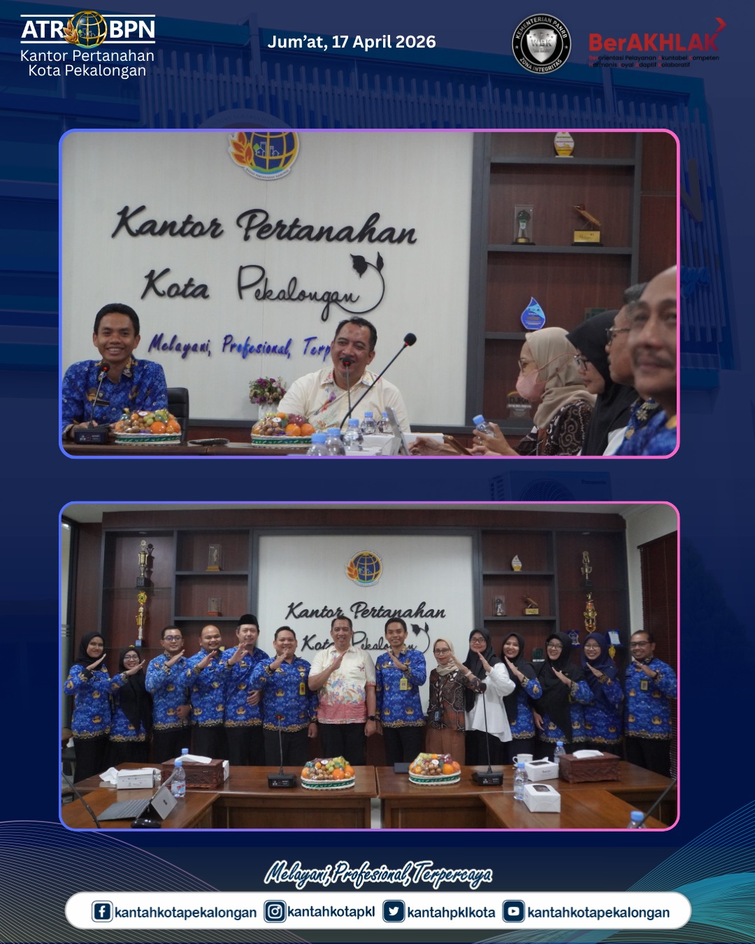 Kegiatan Monitoring Transformasi Layanan Kantah Kota Pekalongan